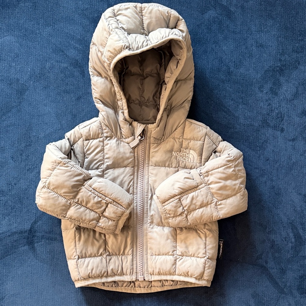 The North Face puffer jacket 0-3 months